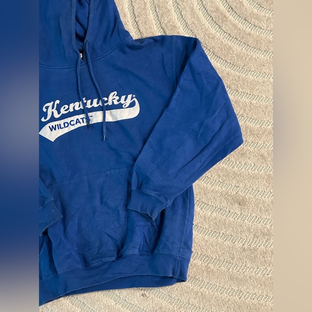 University of Kentucky Wildcats Y2K Style Vintage Hoodie Sweatshirt - L - Picture 3 of 11